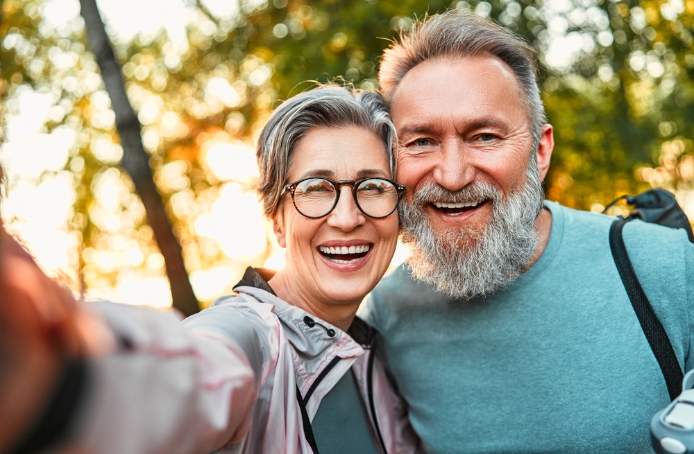 happy older couple